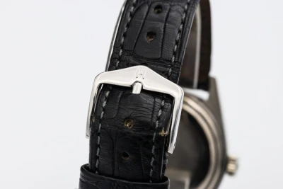 Rolex Day-Date 36mm Black Leather 18ct White Gold 1803 1874