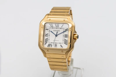 Cartier Santos De Cartier 39.9mm Automatic 18ct Yellow Gold WGSA0009 2018