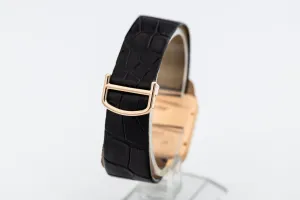 Cartier Santos Dumont 35mm Black Leather W2006951 Circa 2010