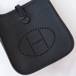 Hermes Mini Evelyne 16 Black Leather Bag 2025 UNUSED