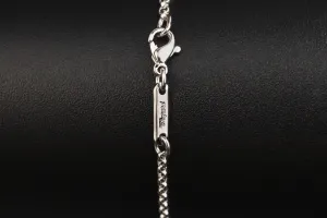 Chopard 18ct White Gold Link Chain Pendant Necklace 14 Inches 6.2g