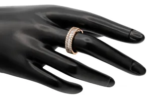 9ct Rose Gold Diamond Half Eternity Ring 1.15ct