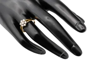 14ct Yellow Gold 'Flower' Diamond Ring 1cts