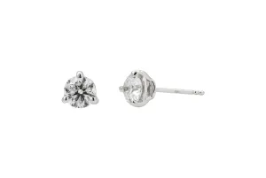 18ct White Gold Diamond Stud Earrings 1.40ct D VS1 GIA  Certified