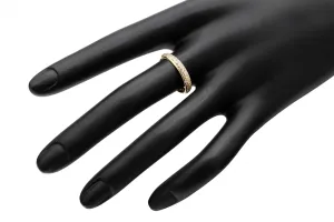 9ct Yellow Gold Cubic Zirconia Eternity Ring 1.5g