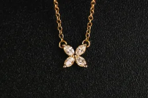 Tiffany & Co Victoria® Mini 18ct Rose Gold Necklace 0.35ct