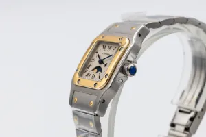 Cartier Santos Galbee Moonphase 24mm Steel & 18ct Yellow Gold 119902 1990s