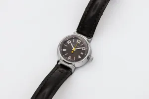 Louis Vuitton Tambour 34mm Brown Leather RC8730 Circa 2000s