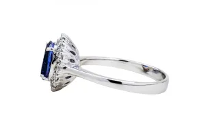 18ct White Gold Tanzanite Diamond Ring 1.80ct