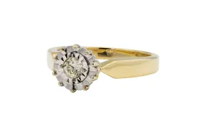 18ct Yellow Gold Diamond Engagement Ring 0.16ct