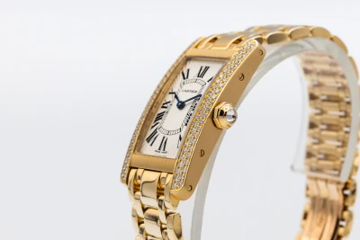 Cartier Tank Americaine 19mm 18ct Yellow Gold WB7012K2 Circa 2000s