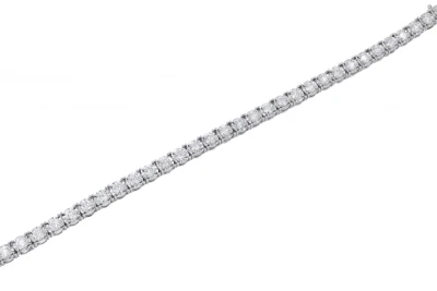 18ct White Gold  Diamond Tennis Bracelet 4.96ct