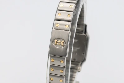 Cartier Santos Galbee 24mm Steel & 18ct Yellow Gold W20012C4 Circa 2000s