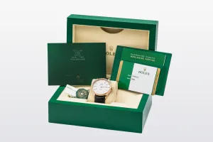 Rolex Cellini 39mm Black Leather 18ct Rose Gold 50505 2019