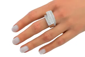 14ct White Gold Diamond Ring 1ct 12.4g