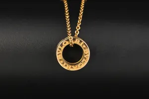 Bulgari B.zero1 18ct Rose Gold & Ceramic Necklace Ref 346083