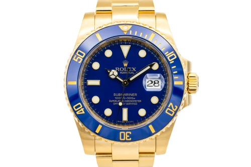 Rolex Submariner 40mm 18ct Yellow Gold Oyster 116618LB 2010