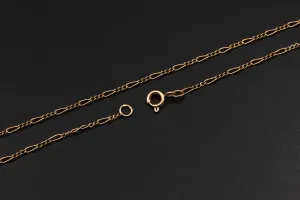 9ct Rose Gold Figaro Chain 2.9g