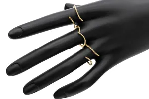 9ct Yellow Gold Puzzle Ring 3 Piece 3.9g