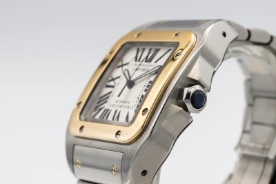Cartier Santos 100 XL 38mm Steel & 18ct Yellow Gold W200728G 2010