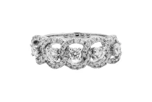 18ct White Gold Diamond Halo Ring 1.12ct
