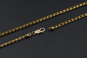 9ct Yellow Gold Rounded Franco Chain 25.5g
