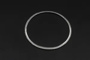 18ct White Gold Diamond Bangle 1.50ct