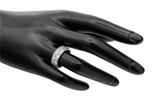 9ct White Gold Mens Diamond Ring 1.21ct