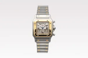 Cartier Santos Galbee Chrono Steel & 18ct Yellow Gold 29mm W20042C4/2425 2001