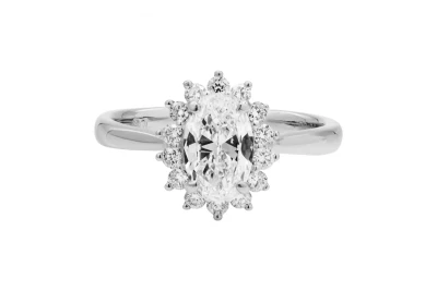 Platinum Diamond engagement ring 1.33ct Lab Diamond E Vs1 IGI Certified