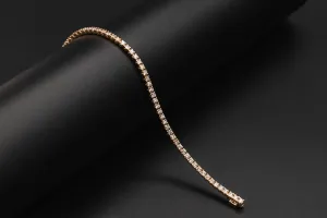 Browns 18ct Rose Gold Diamond Tennis Bracelet 3.05ct 10.88g