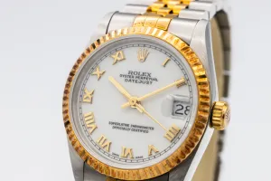 Rolex DateJust 31mm Steel & 18ct Yellow Gold Jubilee 68273 1999