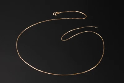 9ct Yellow Gold Flat Cuban Chain 18" 5.4g
