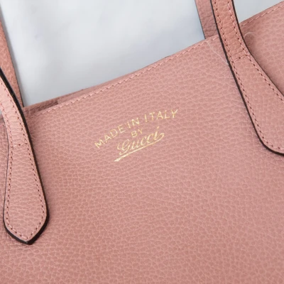 Gucci Pink Leather Tote Bag