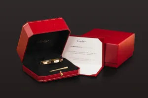 Cartier Classic LOVE Bracelet 18ct Yellow Gold Size 17 6.1mm 33.5g – With Authentic Box