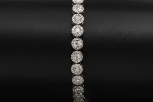 18ct White Gold Diamond Bracelet 3ct