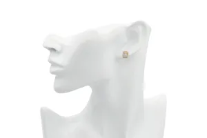 9ct Yellow Gold 0.71ct Diamond Cluster Stud Earrings