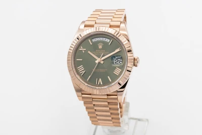 Rolex Day-Date 40mm 'Olive' 18ct Rose Gold Presidential 228235 2018