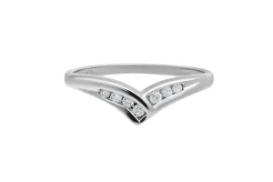 9ct White Gold Channel Set Diamond Eternity Wedding Band 0.15ct