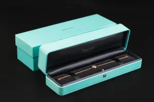 Tiffany & Co. T Circle Diamond & Mother of Pearl Bracelet 18ct Rose Gold 2.7g