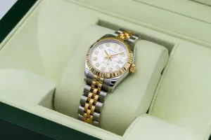 Rolex Lady DateJust 26mm Steel & 18ct Yellow Gold Jubilee 179173 2008