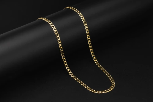 9ct Yellow Gold Flat Curb Chain 22" 9.1g