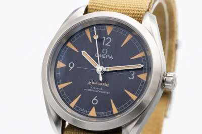 OMEGA Seamaster Railmaster 40mm Beige Fabric 220.12.40.20.01.001 2019