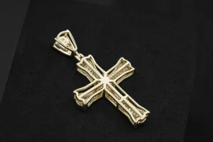 9ct Yellow Gold Diamond Cross Pendant 0.28ct