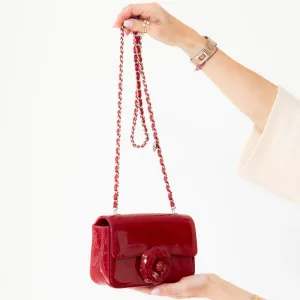 Chanel Red Patent Mini Rectangular