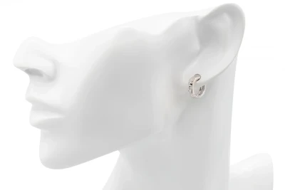 18ct White Gold Diamond Huggies 0.24ct 5.4g