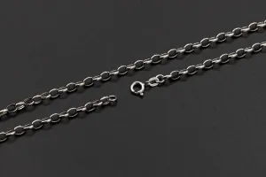 9ct White Gold Cable Link Chain 3.9g
