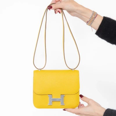 Hermes Constance III 18 Miroir Chevre Jaune De Naples 2025