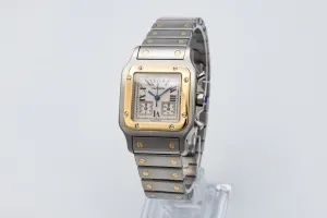 Cartier Santos Galbee Chrono Steel & 18ct Yellow Gold 29mm W20042C4/2425 2001