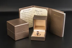 Bulgari B Zero 1 Ring Ceramic 18ct Rose Gold Size 54